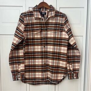 Duluth Alaskan‎ Hardgear Snap Flannel Chore Shacket/Shirt Medium Plaid Western